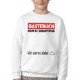 Guest Book Wir Waren Dabei Mein 57 Geburtstag German Youth Crewneck Sweatshirt Guest Book Wir Waren Dabei Mein 57 Geburtstag German Youth Crewneck Sweatshirt