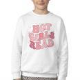 Hot Girls Read Cute Book Lover Reading Club Youth Crewneck Sweatshirt