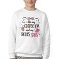 Iced Coffee & Reading Smut Books Girly Spicy Novels Youth Crewneck Sweatshirt