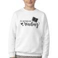 I'd Rather Be Reading Book Lover Bookworm Reading Youth Crewneck Sweatshirt