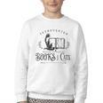 Introverted But Willing To Discuss Cats And Books Youth Crewneck Sweatshirt