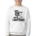 I Have Issues – Comic Book Collector Youth Crewneck Sweatshirt