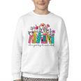 It's A Good Day To Read A Book Floral Book Lovers Librarian Youth Crewneck Sweatshirt