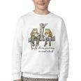 It's A Good Day To Read A Book Frog Toad Youth Crewneck Sweatshirt