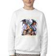 It's Not Hoarding If It's Books Reading Bookworm Reader Youth Crewneck Sweatshirt
