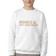 Jolabokaflod Because Books And Hot Chocolate T-Shirt Youth Crewneck Sweatshirt Jolabokaflod Because Books And Hot Chocolate T-Shirt Youth Crewneck Sweatshirt