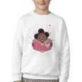 Just A Girl Who Loves Books Cute African American Afro Youth Crewneck Sweatshirt Just A Girl Who Loves Books Cute African American Afro Youth Crewneck Sweatshirt