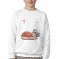 Just a Girl Who Loves Dogs Books Coffee T-Shirt Youth Crewneck Sweatshirt