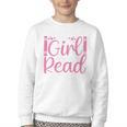 Just A Girl Who Loves To Read Book Lover Reading Books Youth Crewneck Sweatshirt Just A Girl Who Loves To Read Book Lover Reading Books Youth Crewneck Sweatshirt