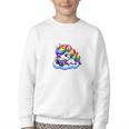 Just One More Chapter Bookish Book Unicorn Reading Book Youth Crewneck Sweatshirt