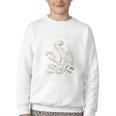 Just One More Chapter Reading Skeleton Book Lover Premium Tri-Blend Youth Crewneck Sweatshirt