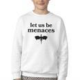 Let Us Be Menaces Dragon Book Lover Youth Crewneck Sweatshirt