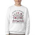 Librarian Cute Bookish It's A Good Day To Read A Book Lover Youth Crewneck Sweatshirt
