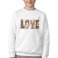Librarian Reader Books Valentine Teacher Valentines Teach Youth Crewneck Sweatshirt