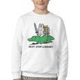 Next Stop Library Reading Book Youth Crewneck Sweatshirt Next Stop Library Reading Book Youth Crewneck Sweatshirt