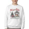 North Pole Book Club Book Lover Bookish Bookworm Christmas Youth Crewneck Sweatshirt