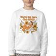 We Do Not Care Club WDNC Reading Book Boho Floral Youth Crewneck Sweatshirt