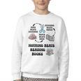 Nothing Beats Reading Rock Paper Scissors Reader Book Lover Youth Crewneck Sweatshirt