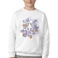 Octopus Book Reader Youth Crewneck Sweatshirt