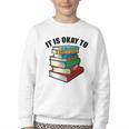 It Is Okay To Be a Grumpy Old Man Book Lover Premium Youth Crewneck Sweatshirt