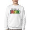 Powered By Books Bookworm Librarian Reading Youth Crewneck Sweatshirt