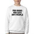 PRO Books PRO Cats Anti People Youth Crewneck Sweatshirt