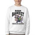 Racoon-Bookworm-Book Bandit-Fueled By Fiction Youth Crewneck Sweatshirt Racoon-Bookworm-Book Bandit-Fueled By Fiction Youth Crewneck Sweatshirt