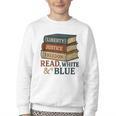 Read Blue Liberty Books July 4th Independence Youth Crewneck Sweatshirt