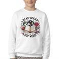 Read Books Be Kind Stay Weird Dragon Book Lover Youth Crewneck Sweatshirt Read Books Be Kind Stay Weird Dragon Book Lover Youth Crewneck Sweatshirt