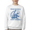 Read Books Stay Weird Youth Crewneck Sweatshirt