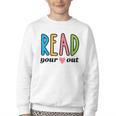 Read Your Heart Read Reading Librarian Book Across America Youth Crewneck Sweatshirt Read Your Heart Read Reading Librarian Book Across America Youth Crewneck Sweatshirt