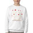 Read Your Heart Out Valentines Day Book And Reading Lovers Youth Crewneck Sweatshirt Read Your Heart Out Valentines Day Book And Reading Lovers Youth Crewneck Sweatshirt