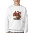 I Read Because Roasting People Is Frowned Upon Dragon Book Premium Tri-Blend Youth Crewneck Sweatshirt