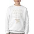 A Reader Without Their Book Is Tragedy Vintage Book Quote Youth Crewneck Sweatshirt