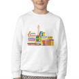 Reading Books Librarian Reader Nerd I'm Ok Teacher Youth Crewneck Sweatshirt