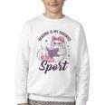 Reading Is My Favorite Sport Saying Cat And Book Lover Youth Crewneck Sweatshirt Reading Is My Favorite Sport Saying Cat And Book Lover Youth Crewneck Sweatshirt