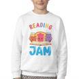 Reading Is My Jam I Love To Read Books Boy Girl Youth Crewneck Sweatshirt
