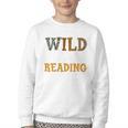 Reading Lover Apparel Wild About Reading Reading Books Youth Crewneck Sweatshirt Reading Lover Apparel Wild About Reading Reading Books Youth Crewneck Sweatshirt