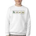 Reading Silly Goose Teacher Bookish Librarian Book Lover Youth Crewneck Sweatshirt