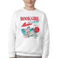 Retro Book Girl Summer For Women Beach Reading Youth Crewneck Sweatshirt