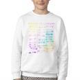 Return To Library Card Book Due Date Bookish Rainbow Reading Youth Crewneck Sweatshirt