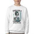 Romance Reader Good Girls Read Spicy Books Halloween Costume Youth Crewneck Sweatshirt Romance Reader Good Girls Read Spicy Books Halloween Costume Youth Crewneck Sweatshirt