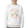 I Run ON HOT Tea & Books Reader Reading Meme Youth Crewneck Sweatshirt