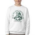 He Sees What You'Ve Been Reading Bookish Christmas Youth Crewneck Sweatshirt He Sees What You'Ve Been Reading Bookish Christmas Youth Crewneck Sweatshirt
