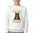 i Have Selective Hearing Cat Coffee Books Retro Youth Crewneck Sweatshirt