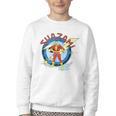 Shazam Comic Book Art Heroic Portrait Vintage Youth Crewneck Sweatshirt
