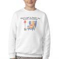 She's Got A Book For Every Situation Youth Crewneck Sweatshirt