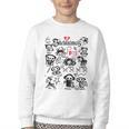 Skelanimals I Bite Vintage Retro Dead Pet Textbook Collage Youth Crewneck Sweatshirt Skelanimals I Bite Vintage Retro Dead Pet Textbook Collage Youth Crewneck Sweatshirt