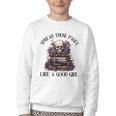Spread Those Pages Like A Good Girl Dark Romance Spicy Books Youth Crewneck Sweatshirt