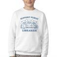 Support Your Local Library Read Banned Books Librarian Youth Crewneck Sweatshirt Support Your Local Library Read Banned Books Librarian Youth Crewneck Sweatshirt